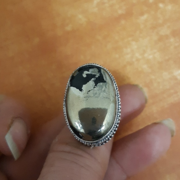 New Pyrite 925 Silver Ring. - Picture 8 of 8